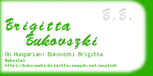 brigitta bukovszki business card